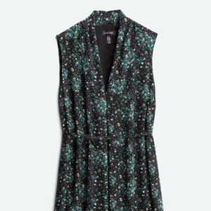 NWT Stork & Babe Natalie Maternity Pleated Woven Dress Small